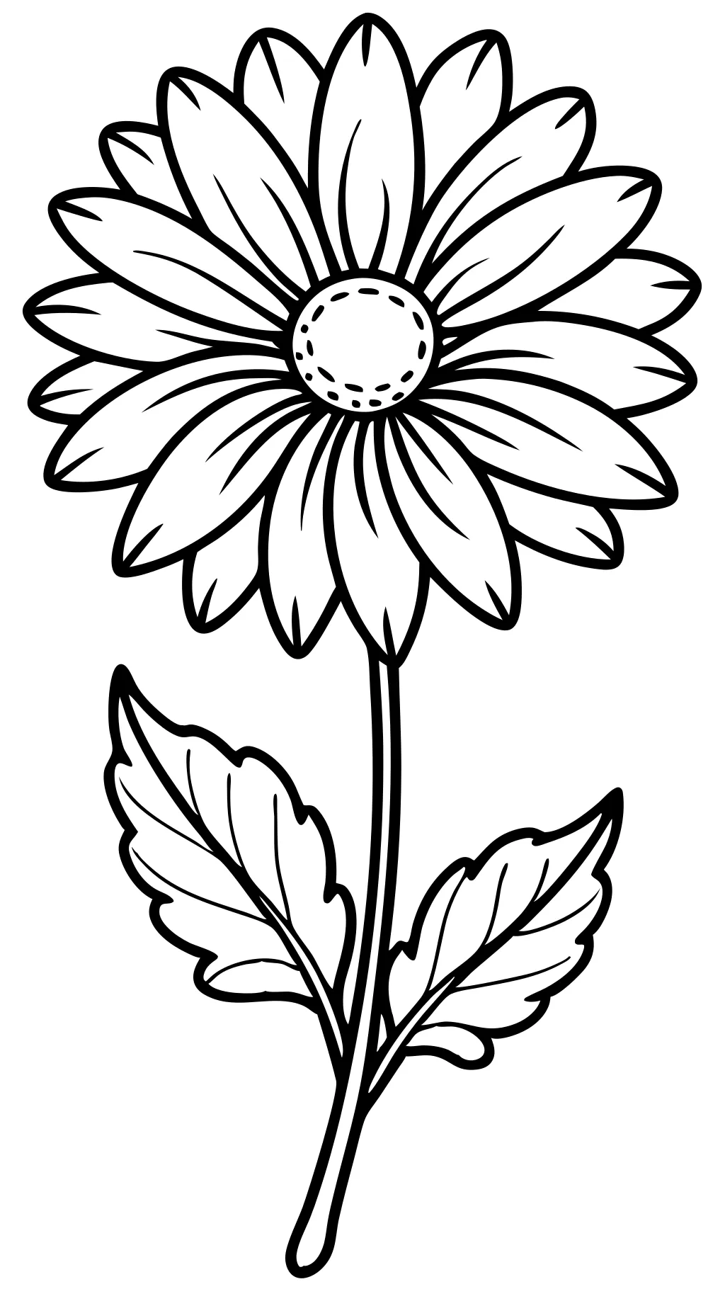 Páginas para colorear de Daisy Flower